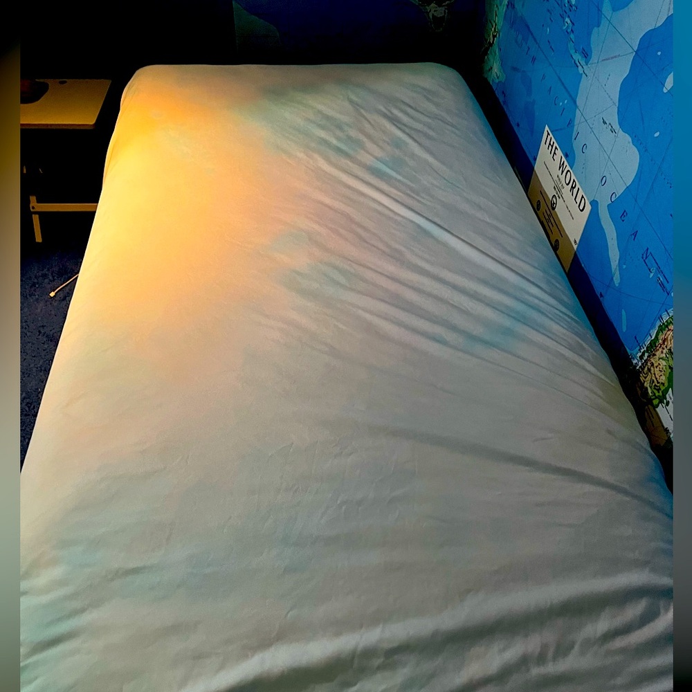Amazon Cream and Blue Bedding Sheets